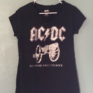 AC/DC Women’s Shirt, size L, can fit medium.